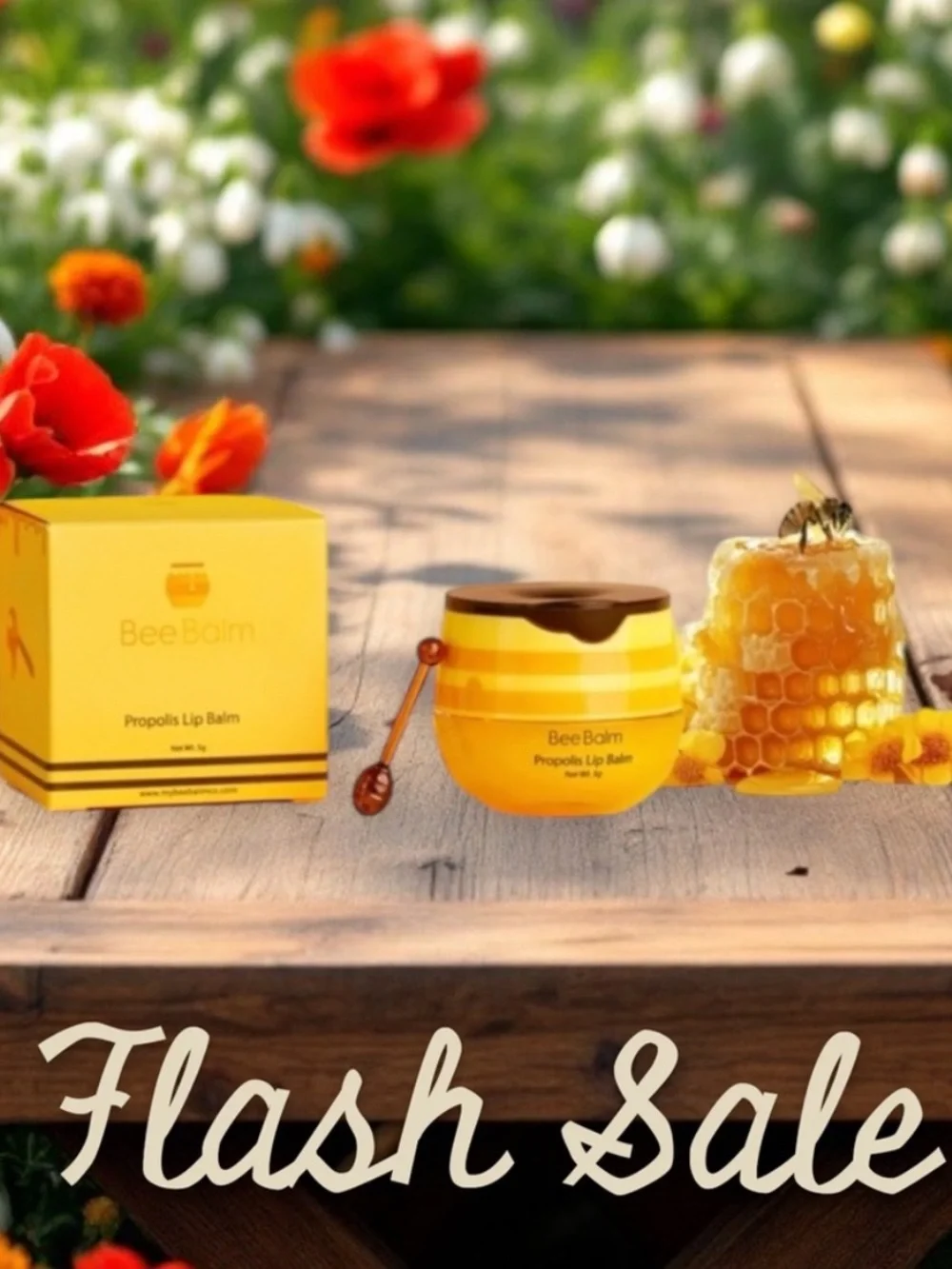 Bee Balm Propolis Lip Balm Honey Vitamin E Moisturizing Lip Treatment